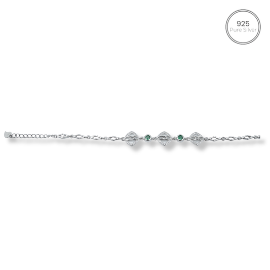 Elegant 925 Silvori Green Mist Bracelet