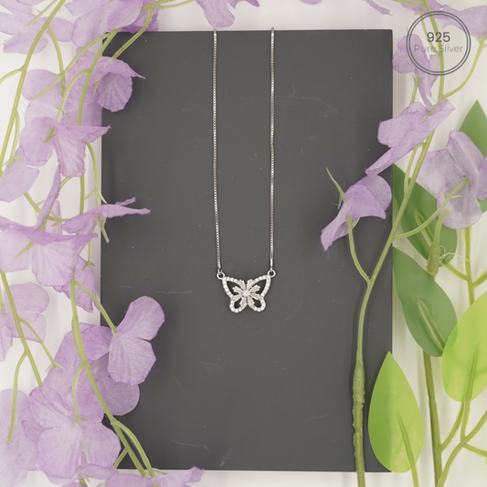 Elegant 925 Silvori Butterfly Bliss Chain Pendant