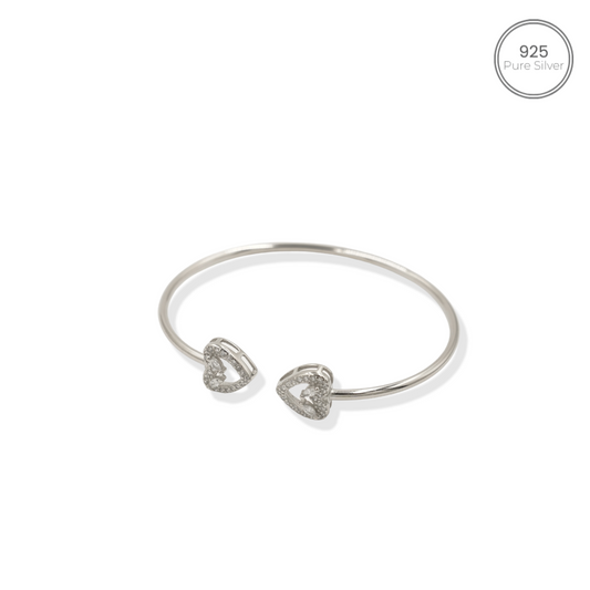 Silver Bracelet - Cuff Bangle