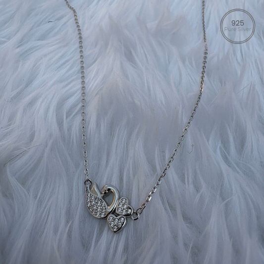 Royal Peacock Silver Charm