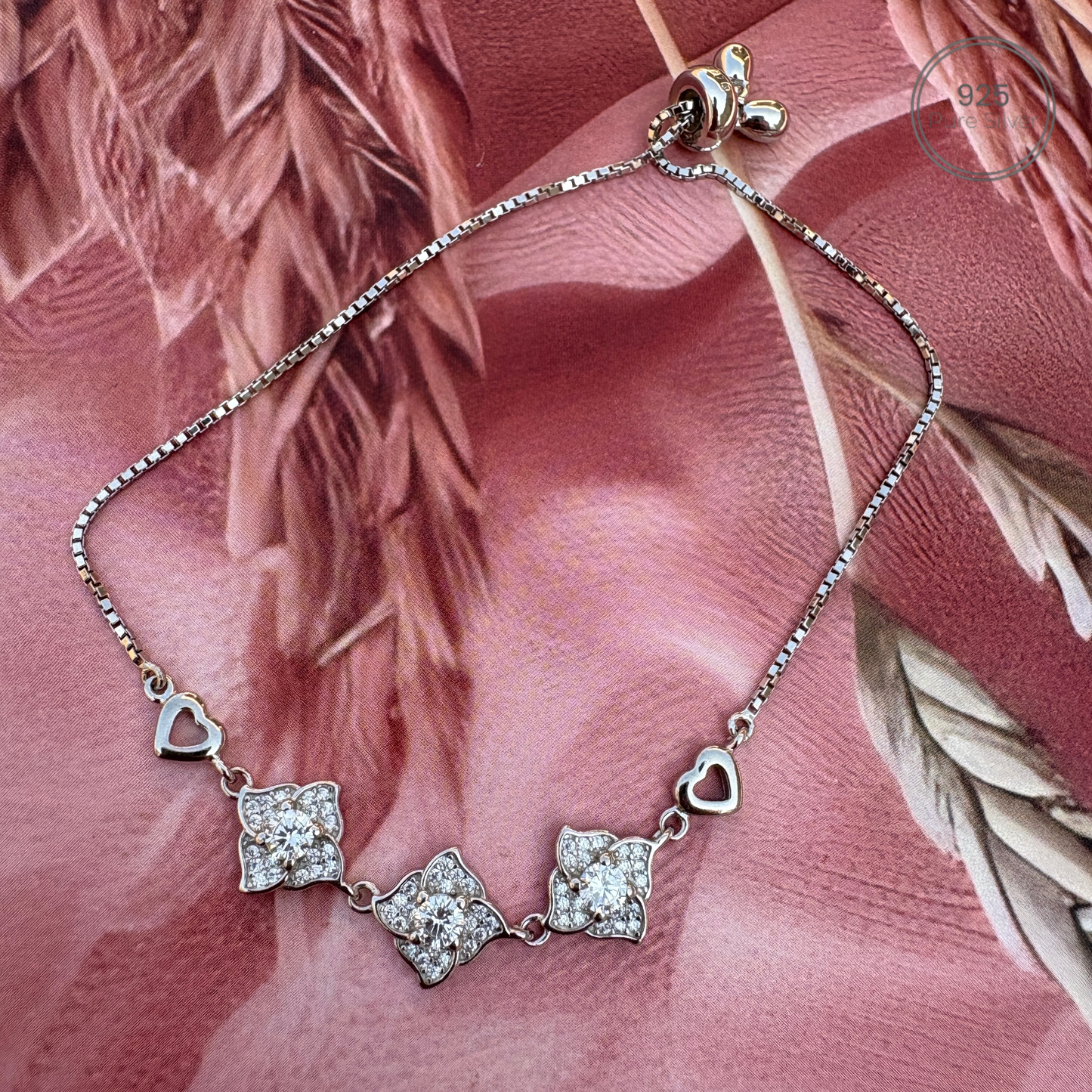 Double Heart Connect Bracelet