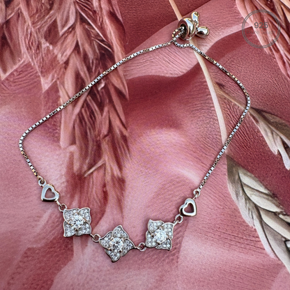 Double Heart Connect Bracelet