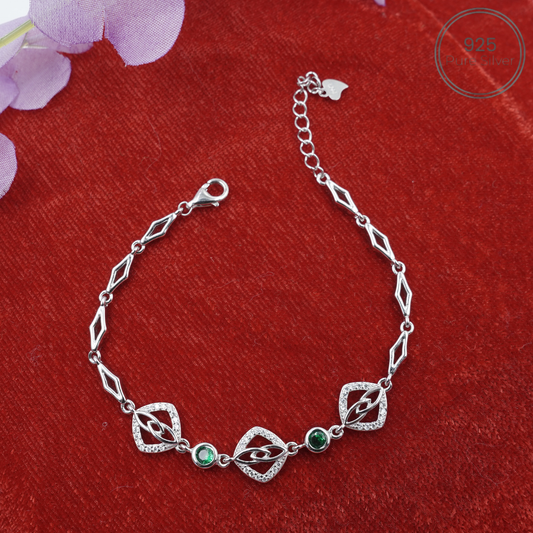 Elegant 925 Silvori Green Mist Bracelet