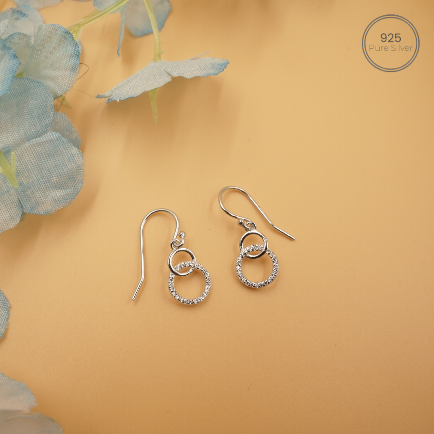 Contemporary 925 Silver Earrings